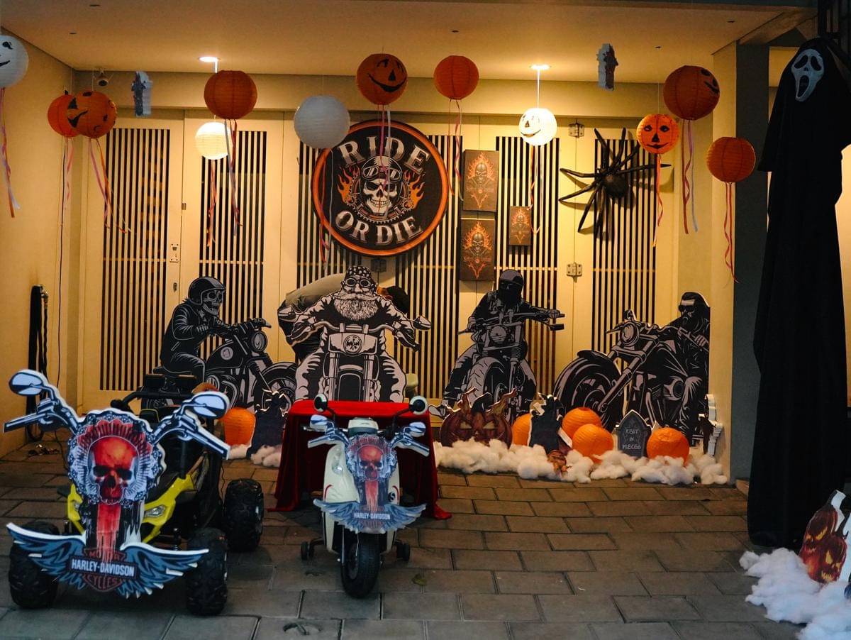 Pesta Halloween Caca Tengker di Rumah (instagram.com/cacatengker)