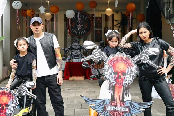 Pesta Halloween Caca Tengker di Rumah (instagram.com/cacatengker)