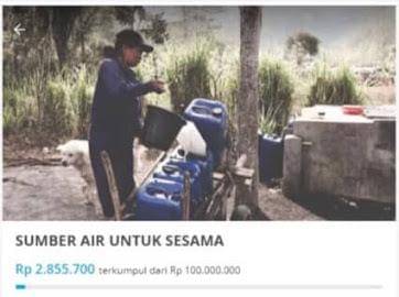 proses penggalangan dana untuk SAUS 