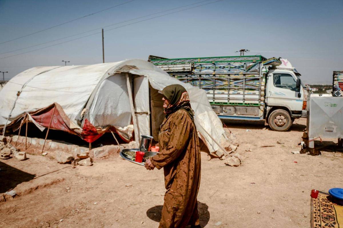 ilustrasi kamp pengungsian