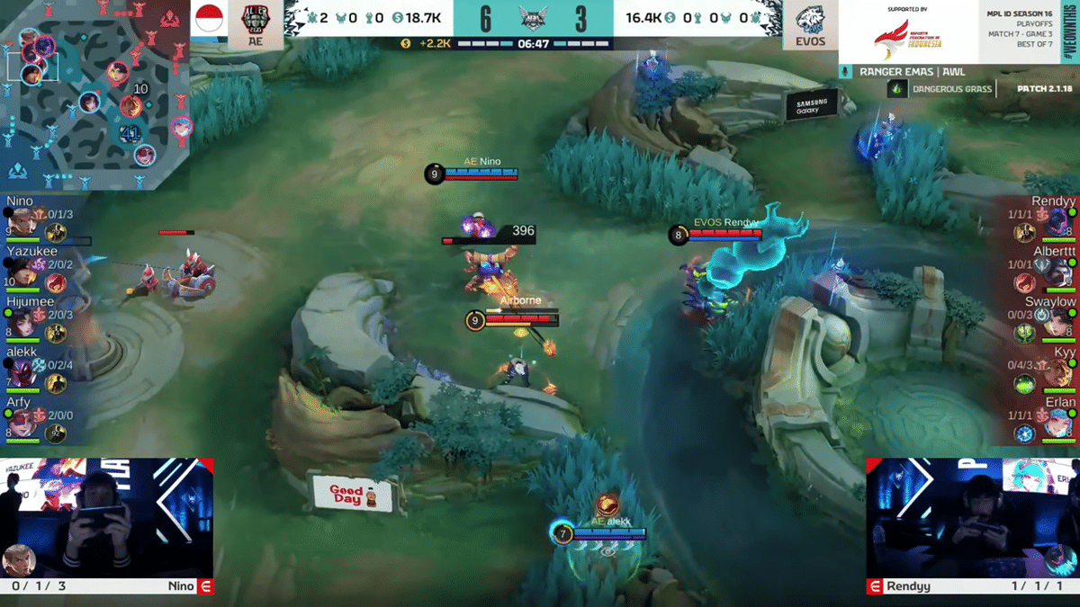 momen Nino berhasil menangkap Alberttt dengan ultimate Chou