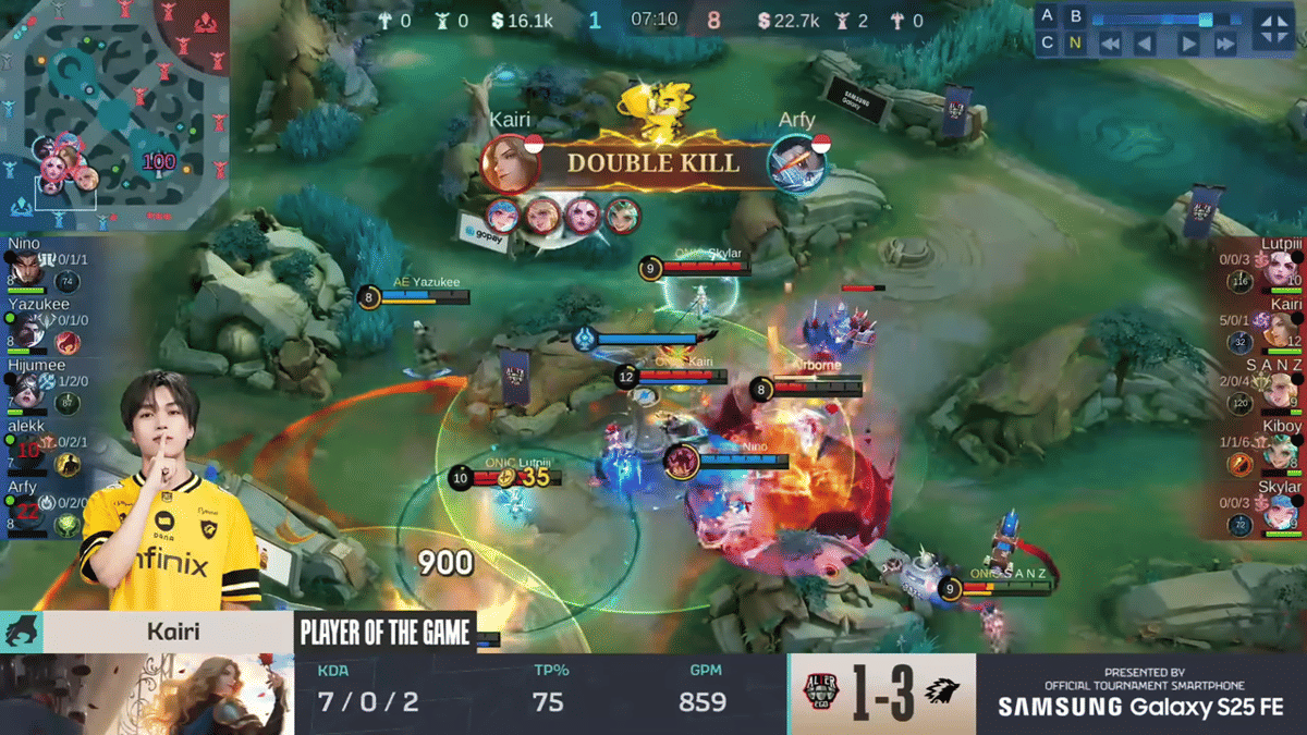 agresivitas Kairi membuat ONIC memang 3 game berturut-turut 