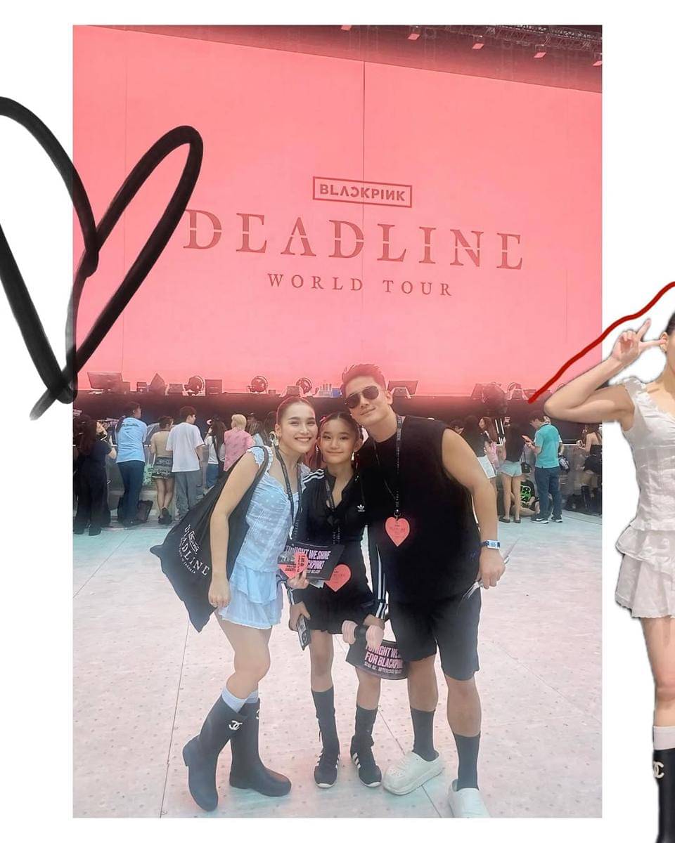 Ayu Ting Ting dan Bilqis nonton konser BLACKPINK