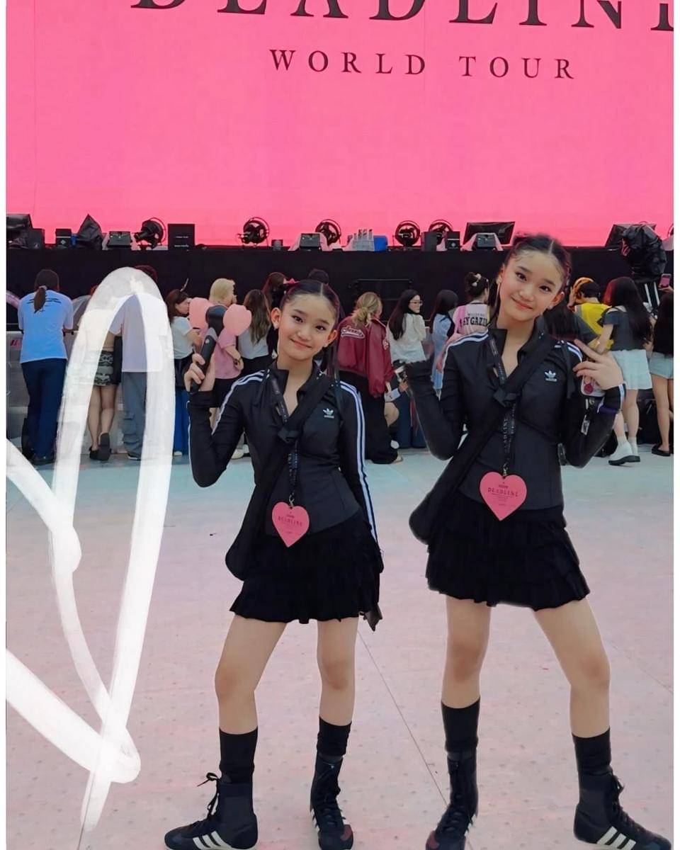 Ayu Ting Ting dan Bilqis nonton konser BLACKPINK