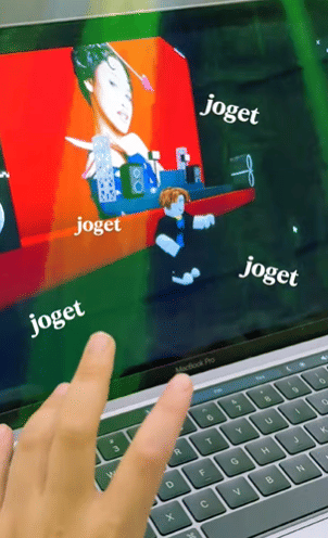 Andien dibuatkan game oleh Kawa 