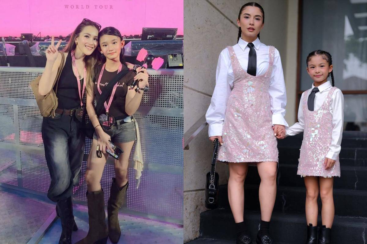 OOTD Seleb bareng Anak saat Nonton Konser Blackpink