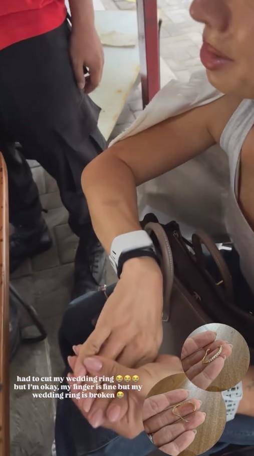 Jennifer Bachdim ke Damkar usai Jari Kejepit Cincin (instagram.com/jenniferbachdim)