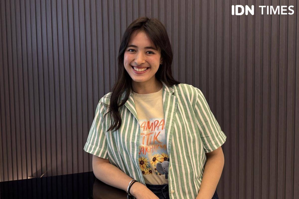 Mawar Eva de Jongh pada Senin (27/10/2025) (IDN Times/Elizabeth Chiquita)