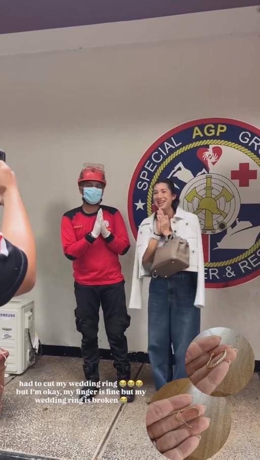Jennifer Bachdim ke Damkar usai Jari Kejepit Cincin (instagram.com/jenniferbachdim)
