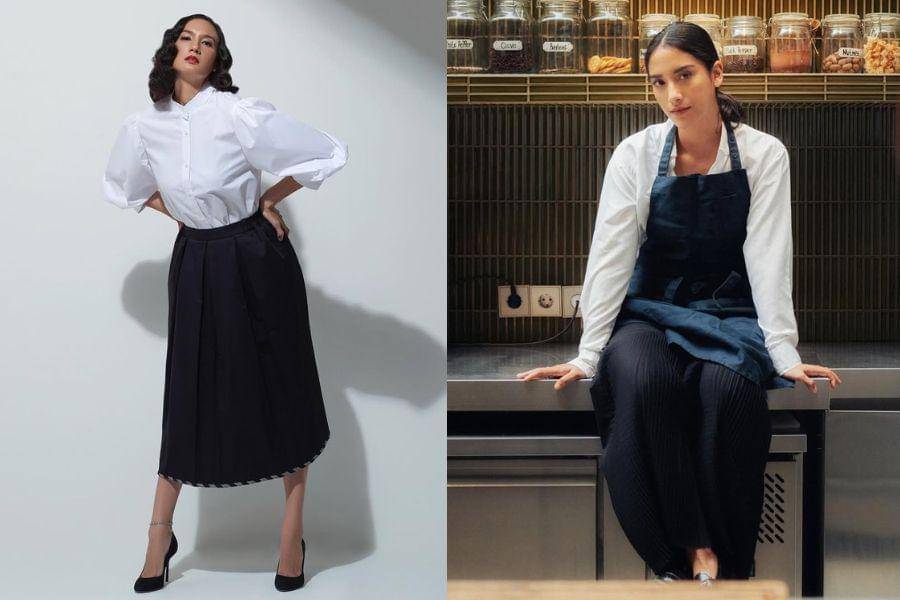 Adu gaya Nadine Chandrawinata vs. Sabrina Alatas