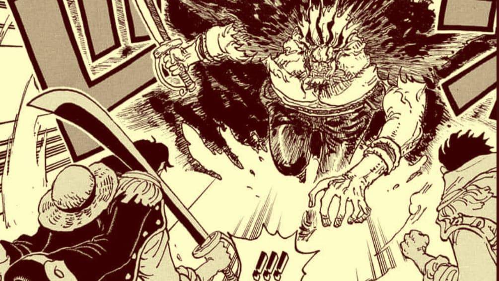 Rocks D. Xebec lawan Roger dan Garp. (Dok. Shueisha, Eiichiro Oda, Toei Animation/One Piece)