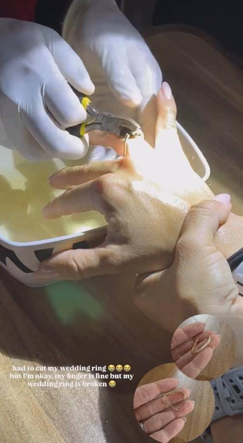 Jennifer Bachdim ke Damkar usai Jari Kejepit Cincin (instagram.com/jenniferbachdim)