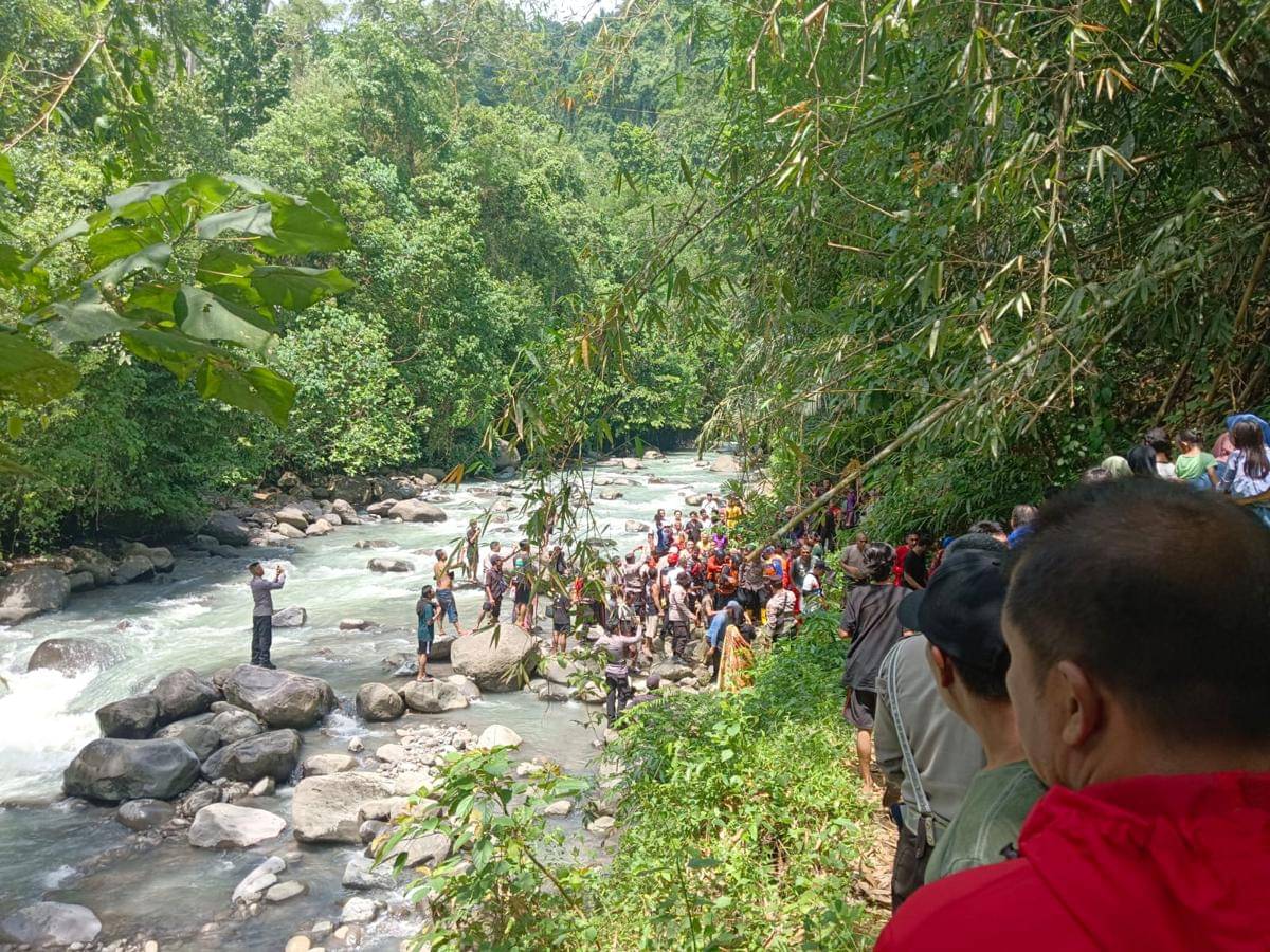 Lokasi penemuan jenazah korban oleh tim SAR gabungan