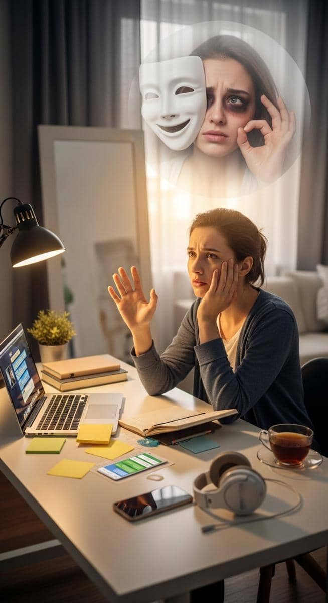 menceritakan perjalanan emosional seseorang yang sedang berjuang menghadapi tekanan hidup, tapi perlahan belajar menenangkan diri dan menemukan keseimbangan.