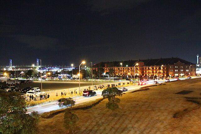 potret Yokohama Red Brick Warehouse, Yokohama, Jepang