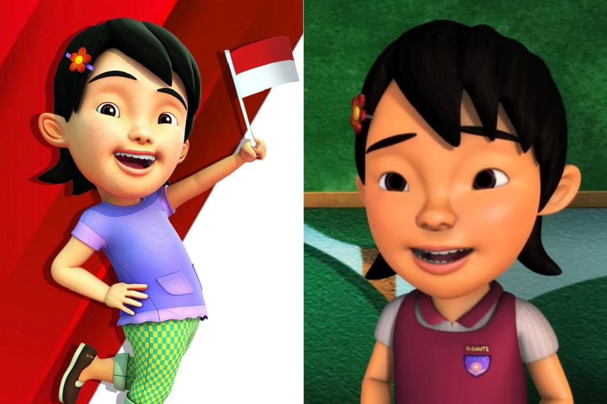 daftar hal seputar Indonesia yang pernah disinggung karakter Susanti di serial Upin & Ipin
