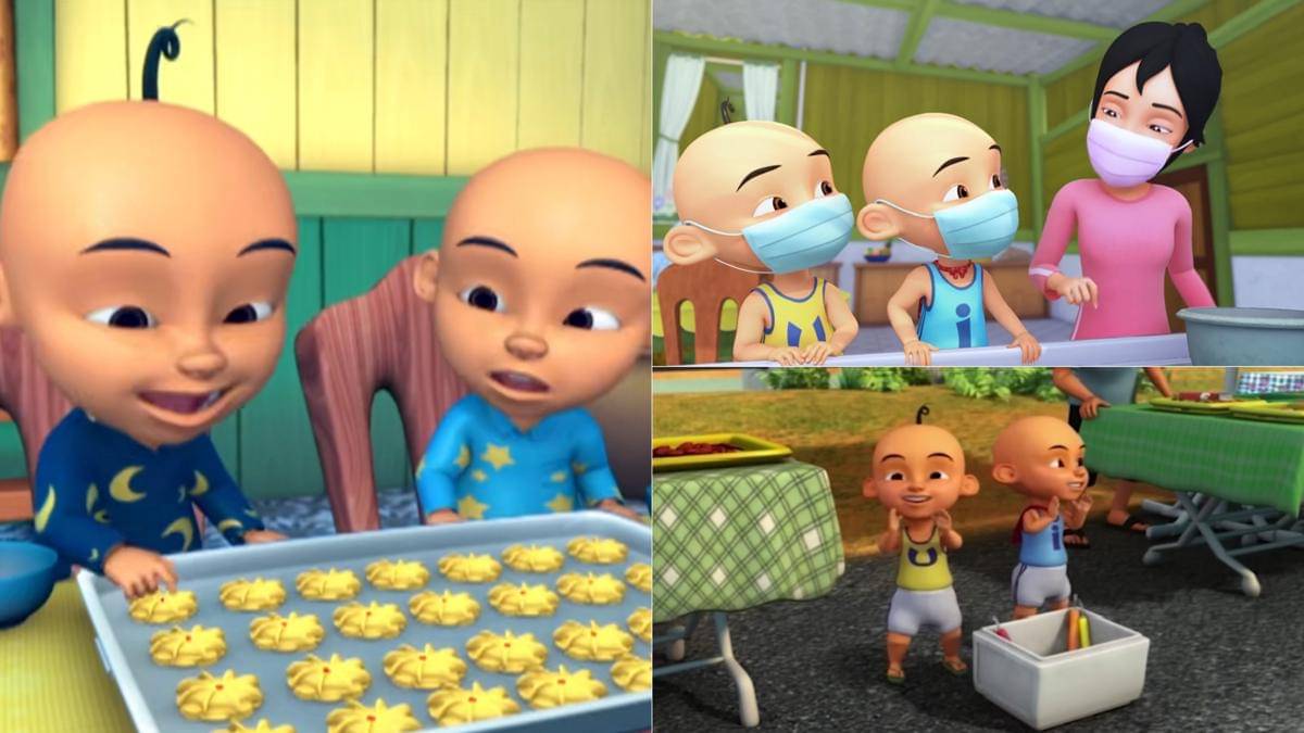 Upin dan Ipin sering membantu Kak Ros dalam urusan berjualan