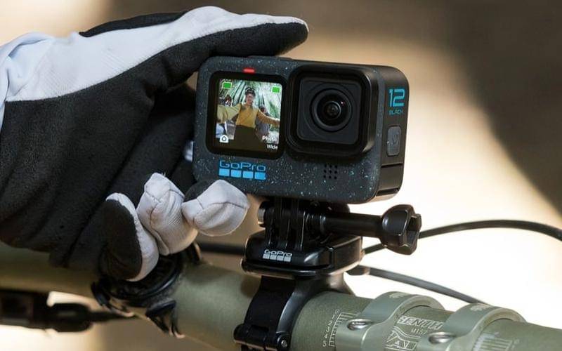 potret kamera GoPro yang digunakan untuk merekam aksi bersepeda