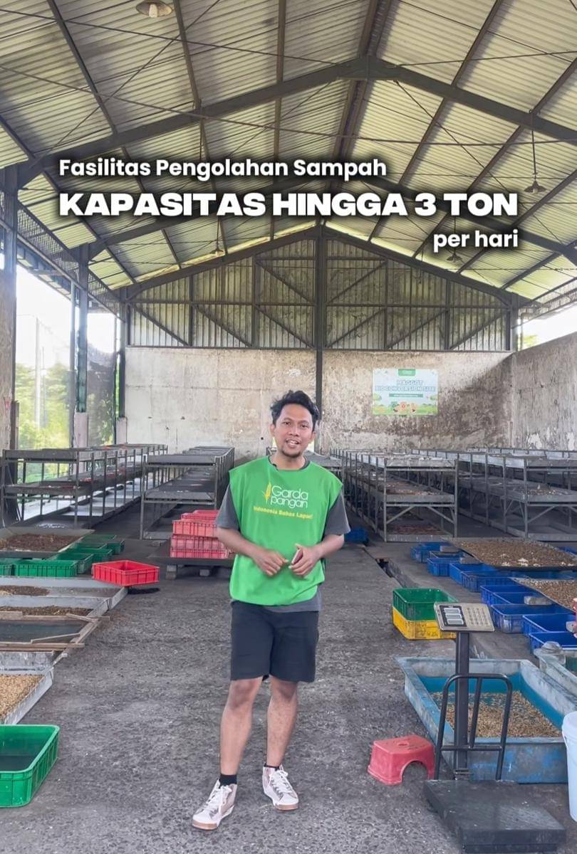 suasana fasilitas pengolahan sampah 