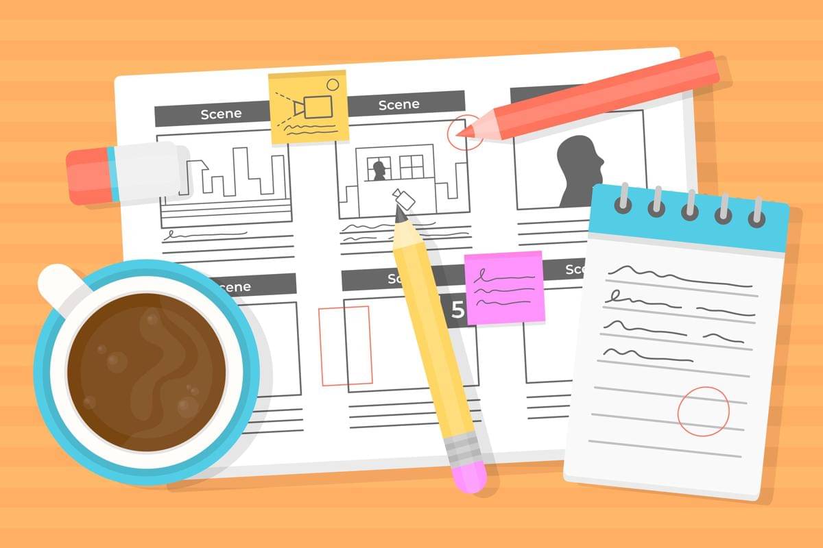 ilustrasi jobdesk ilustrator storyboard