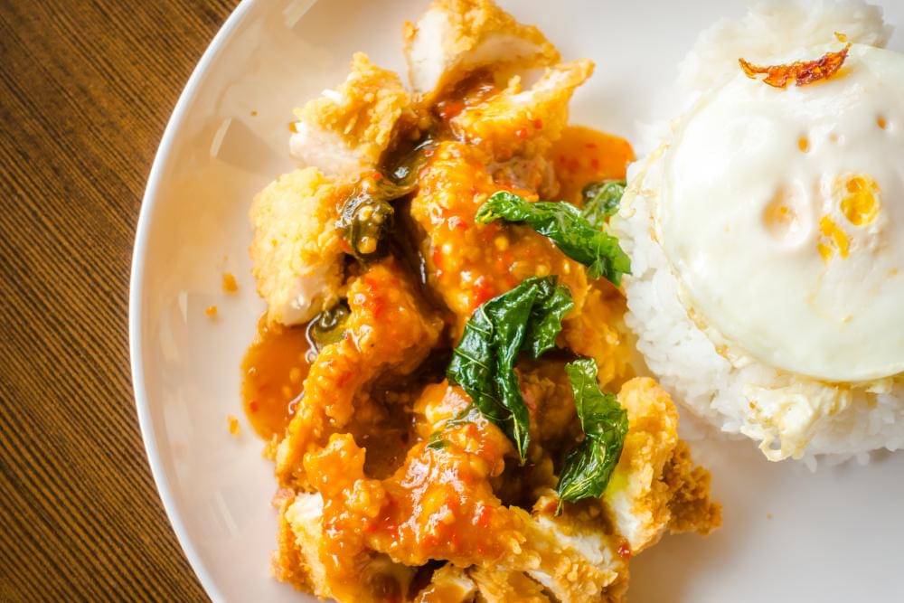 ilustrasi ayam goreng mentega