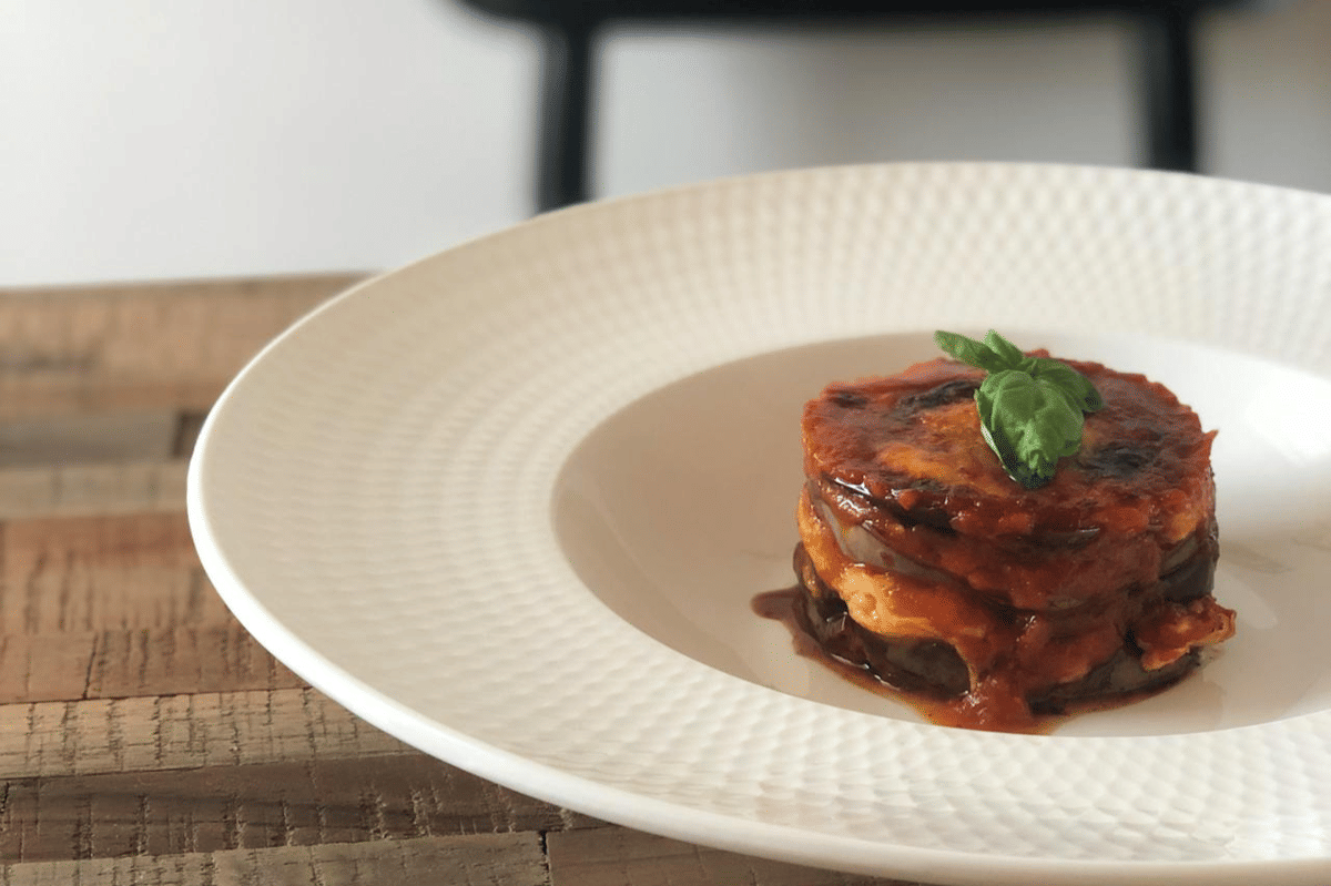 ilustrasi terong isi daging ala Jepang