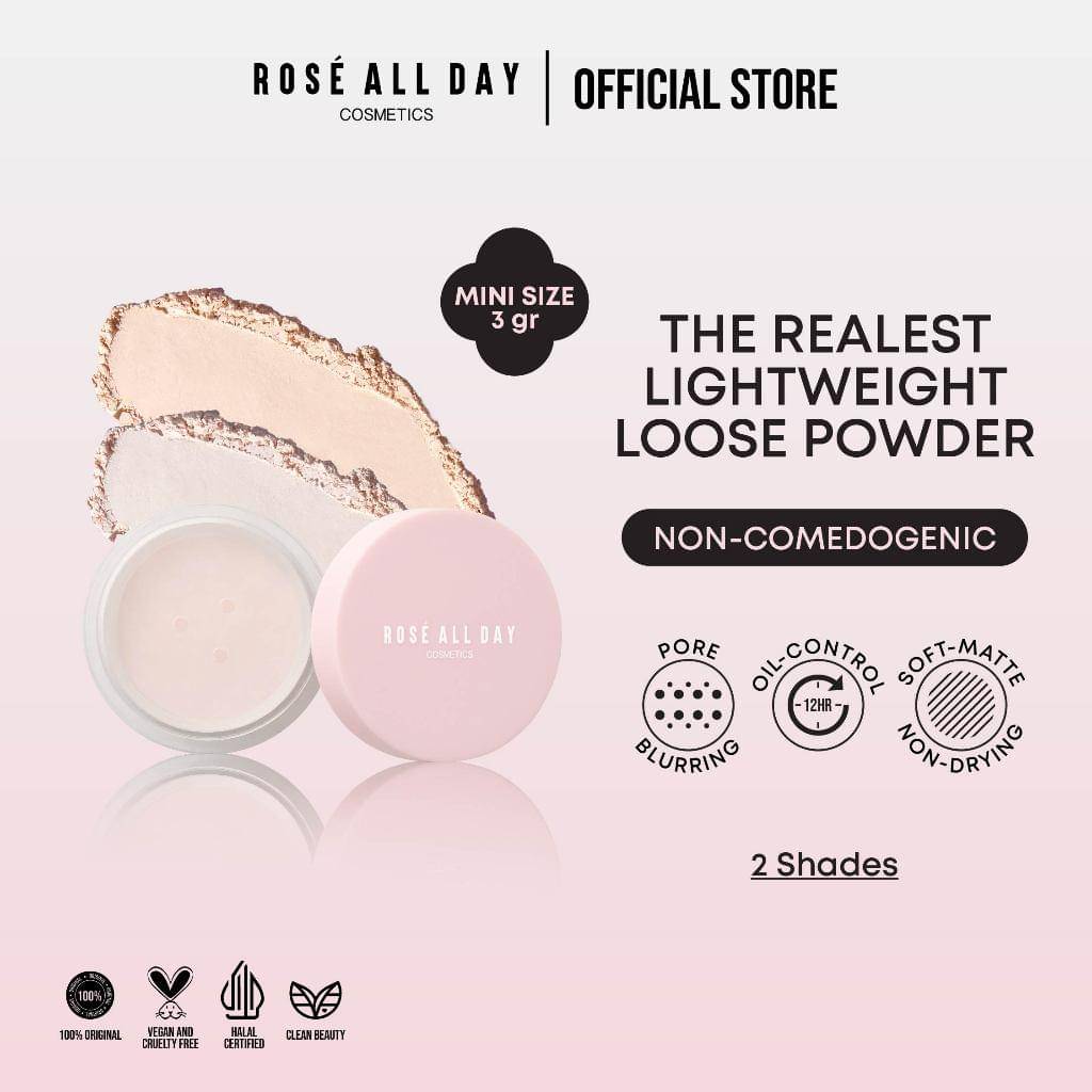 Rose All Day The Realest Lightweight Loose Powder Mini