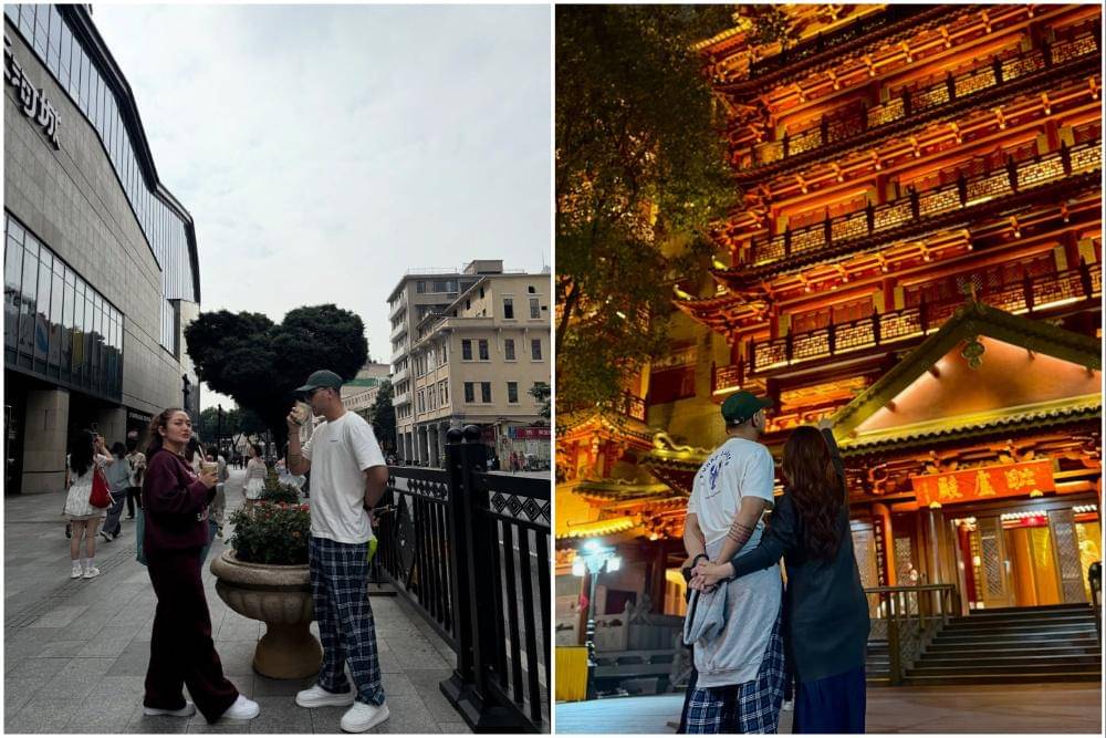Krisjiana dan Siti Badriah jalan-jalan di Guangzhou