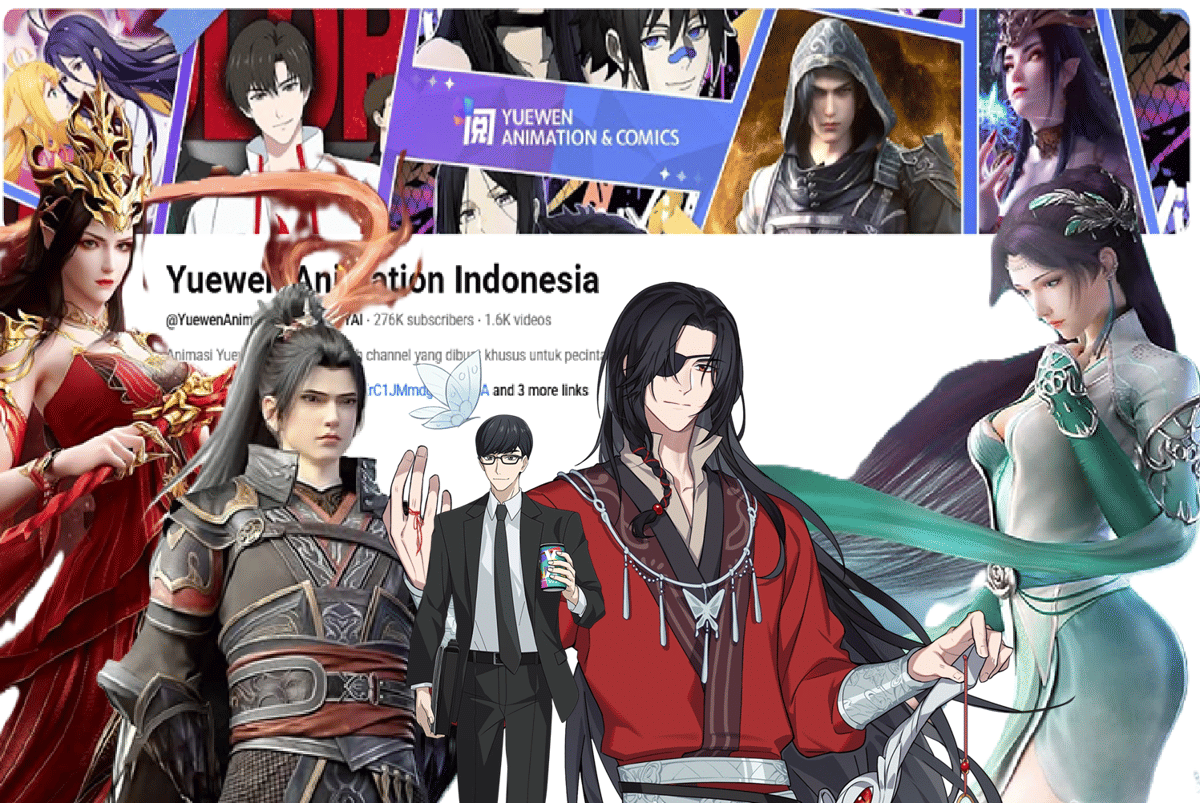 kanal Yuewen Animation Indonesia tempat nonton donghua gratis