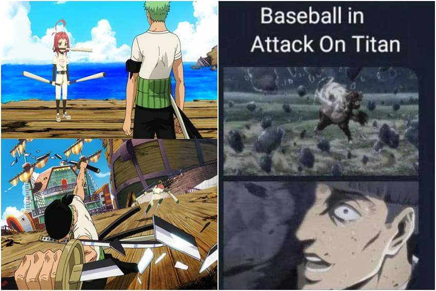 kolase meme anime tentang baseball