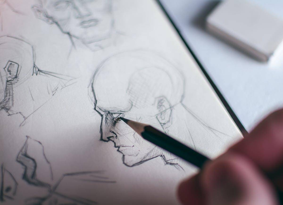 ilustrasi menggambar manual