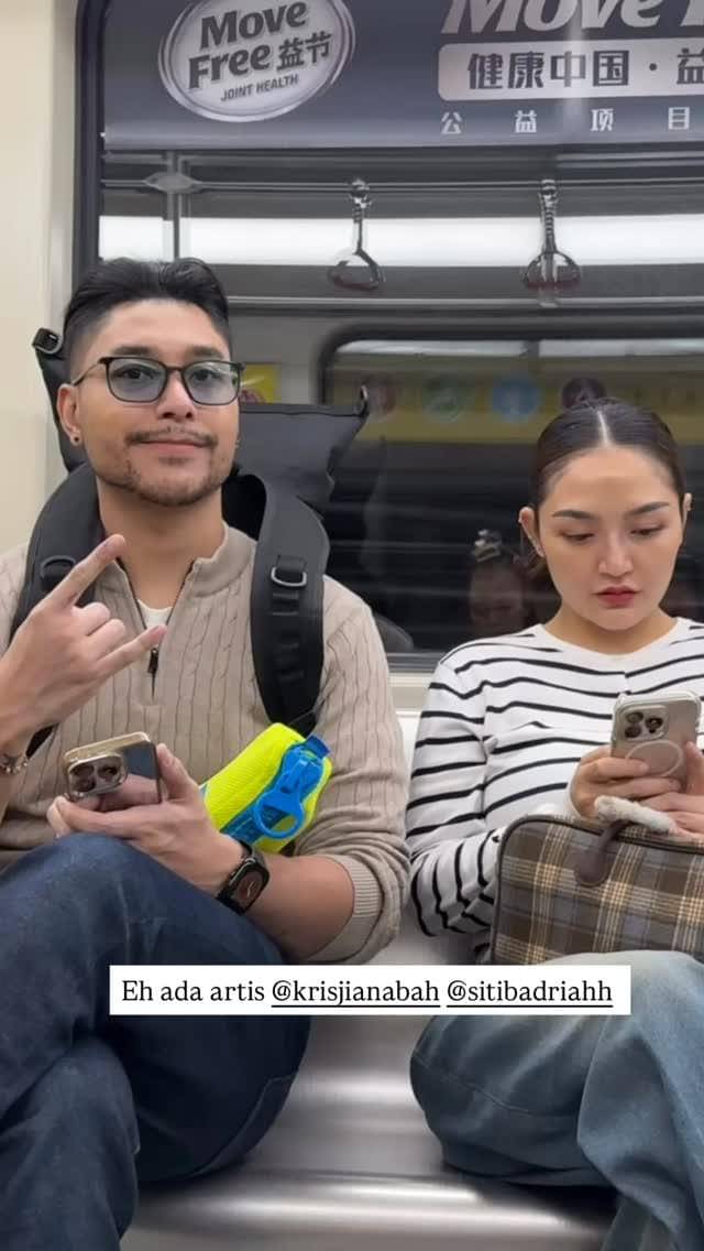 Krisjiana dan Siti Badriah jalan-jalan di Guangzhou