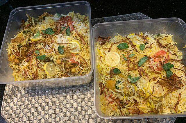 ilustrasi chicken biryani