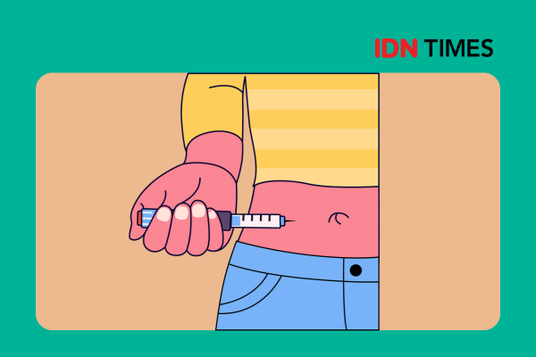 Ilustrasi obat GLP-1 seperti semaglutide (Ozempic, Wegovy) atau tirzepatide (Mounjaro, Zepbound)