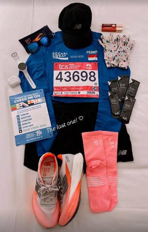 Febby Rastanty di New York Marathon 