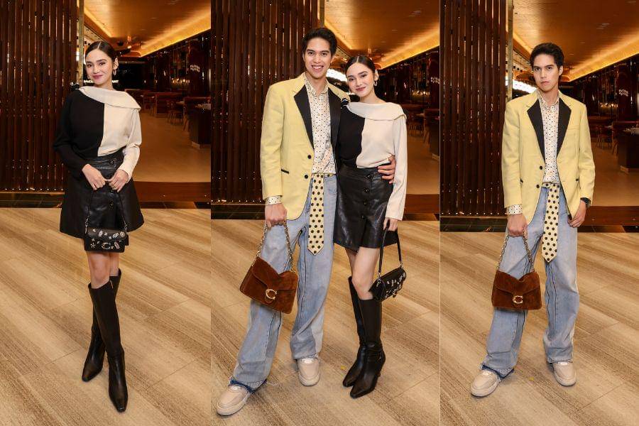 OOTD Couple Syifa Hadju-El Rumi di Pembukaan The Coach Restaurant Singapura