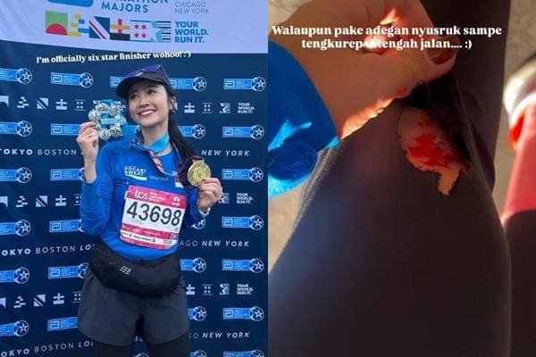Febby Rastanty di New York Marathon