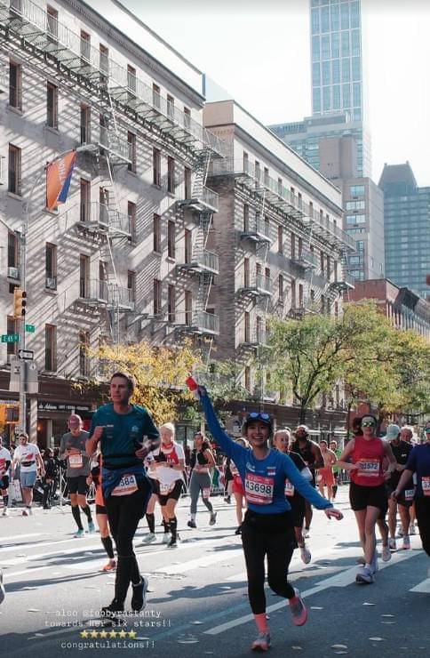 Febby Rastanty di New York Marathon