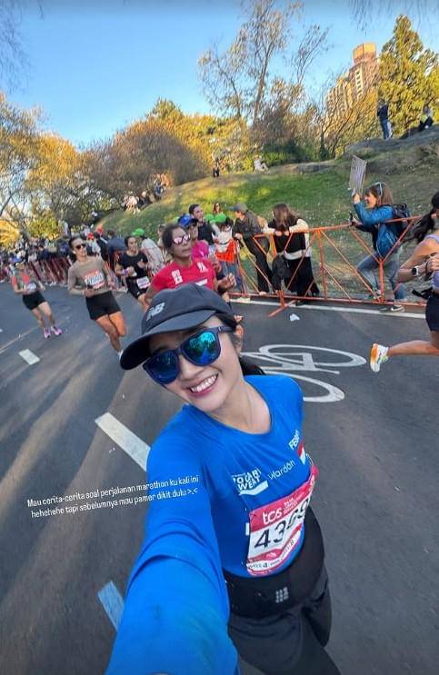 Febby Rastanty di New York Marathon