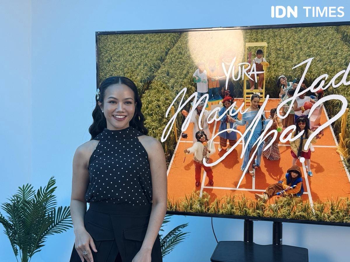 Yura Yunita pada Selasa (4/11/2025) (IDN Times/Elizabeth Chiquita)