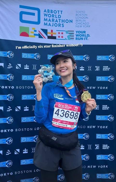 Febby Rastanty di New York Marathon