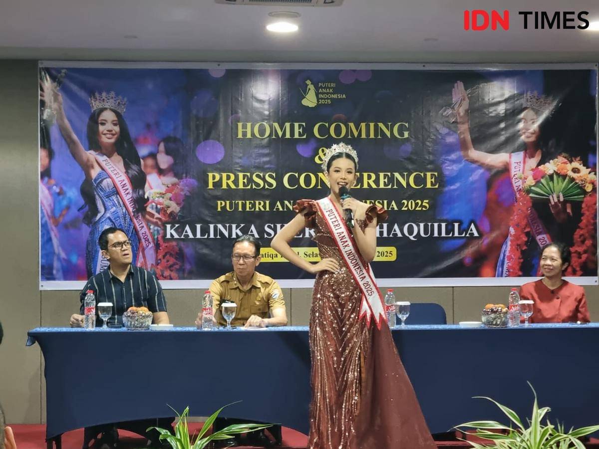 Kalinka Shereen Shaquilla dinobatkan sebagai Putri Anak Indonesia 2025 (IDN Times/Rangga Erfizal)