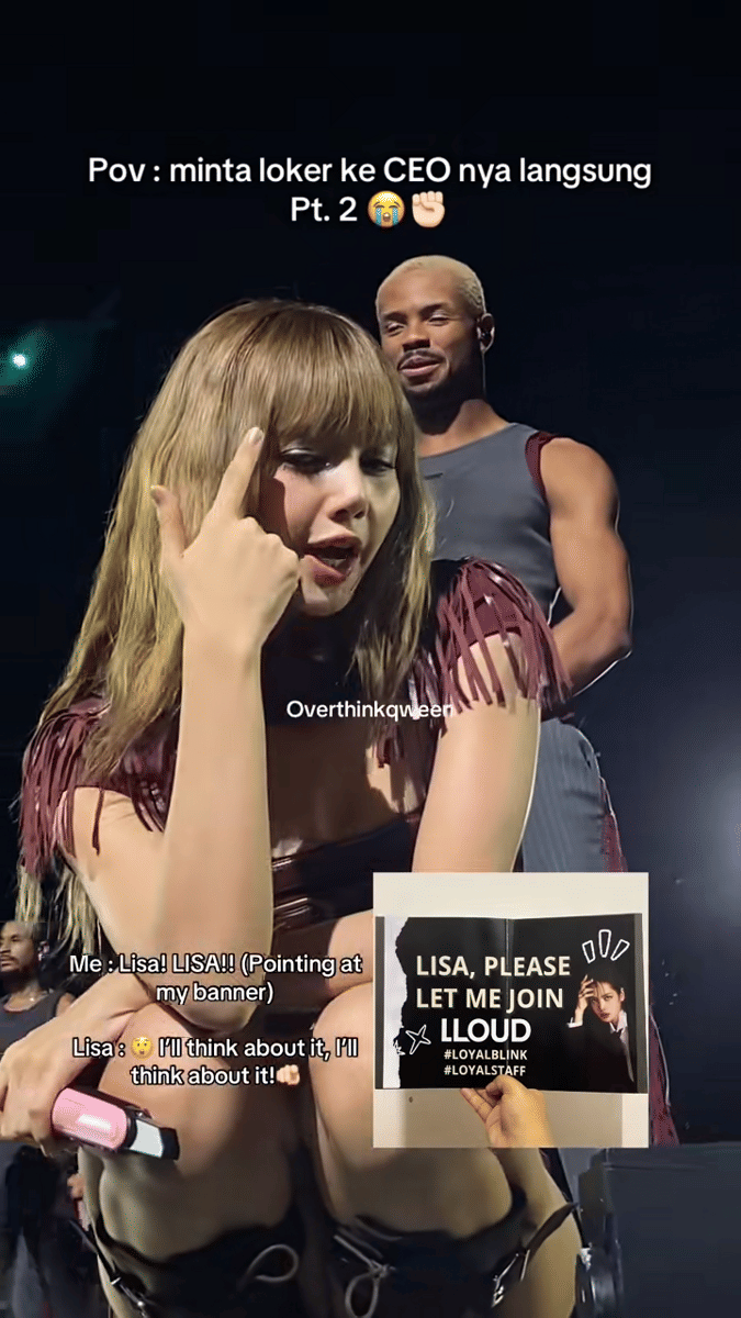 momen lucu di konser BLACKPINK Jakarta 2025 (tiktok.com/overthinkqween)