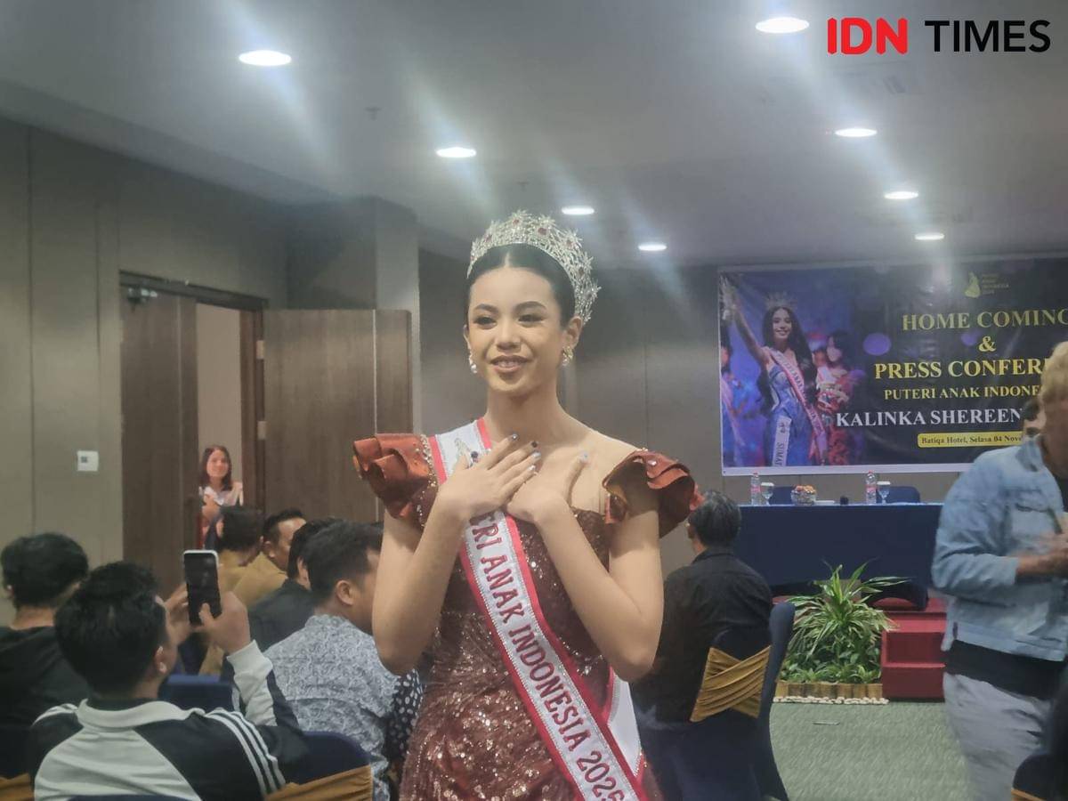 Kalinka Shereen Shaquilla dinobatkan sebagai Putri Anak Indonesia 2025 (IDN Times/Rangga Erfizal)
