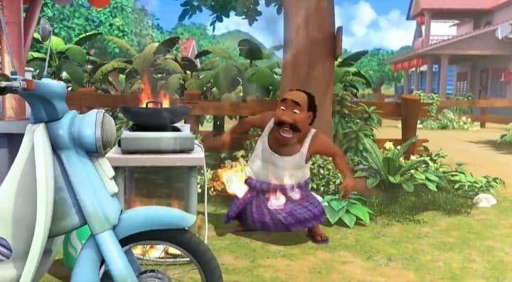 cuplikan Upin & Ipin episode "Lindung Diri dan Keluarga"