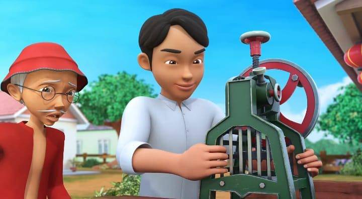 cuplikan Upin & Ipin episode "Ais Kepal"