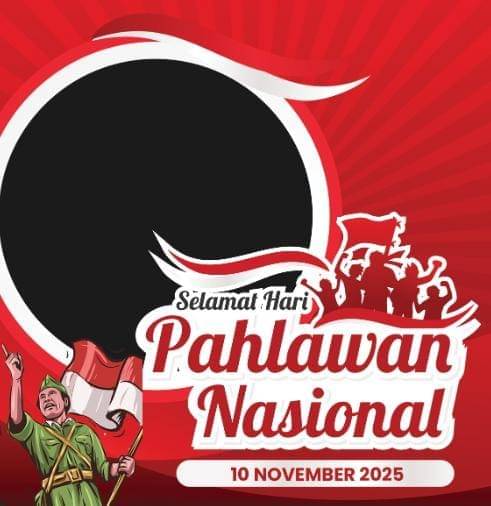 ide desain twibbon Hari Pahlawan 2025