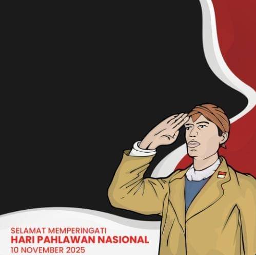 ide desain twibbon Hari Pahlawan 2025