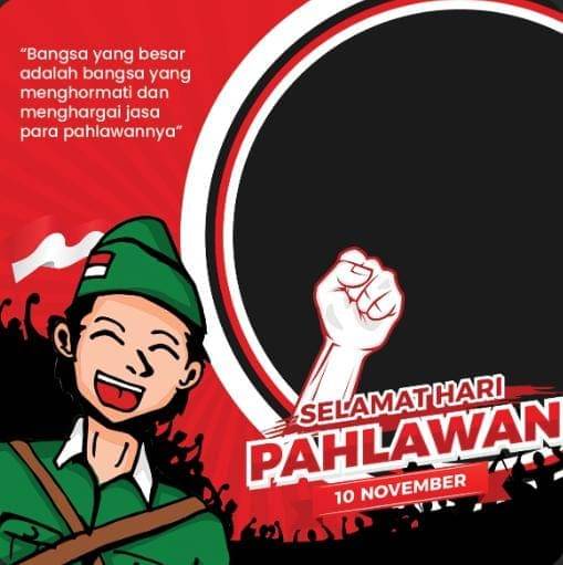 ide desain twibbon Hari Pahlawan 2025