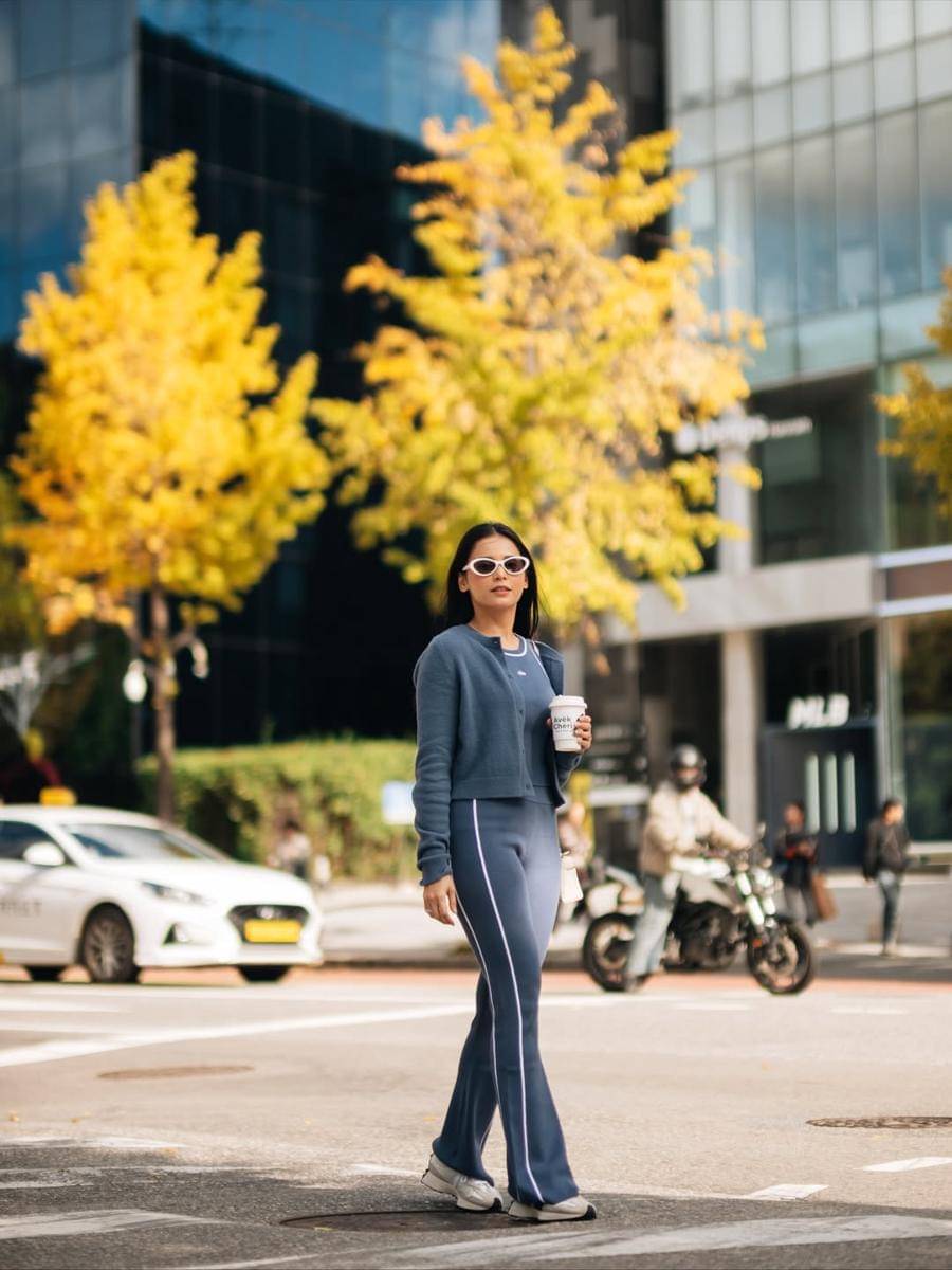 ide outfit olahraga ala Yunita Siregar 